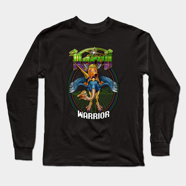 Retro warrior Long Sleeve T-Shirt by kennsing